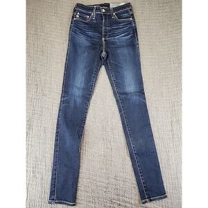 AG Adriano Goldschmied The Mila Jeans Women's 26R Blue Super High Rise Skinny